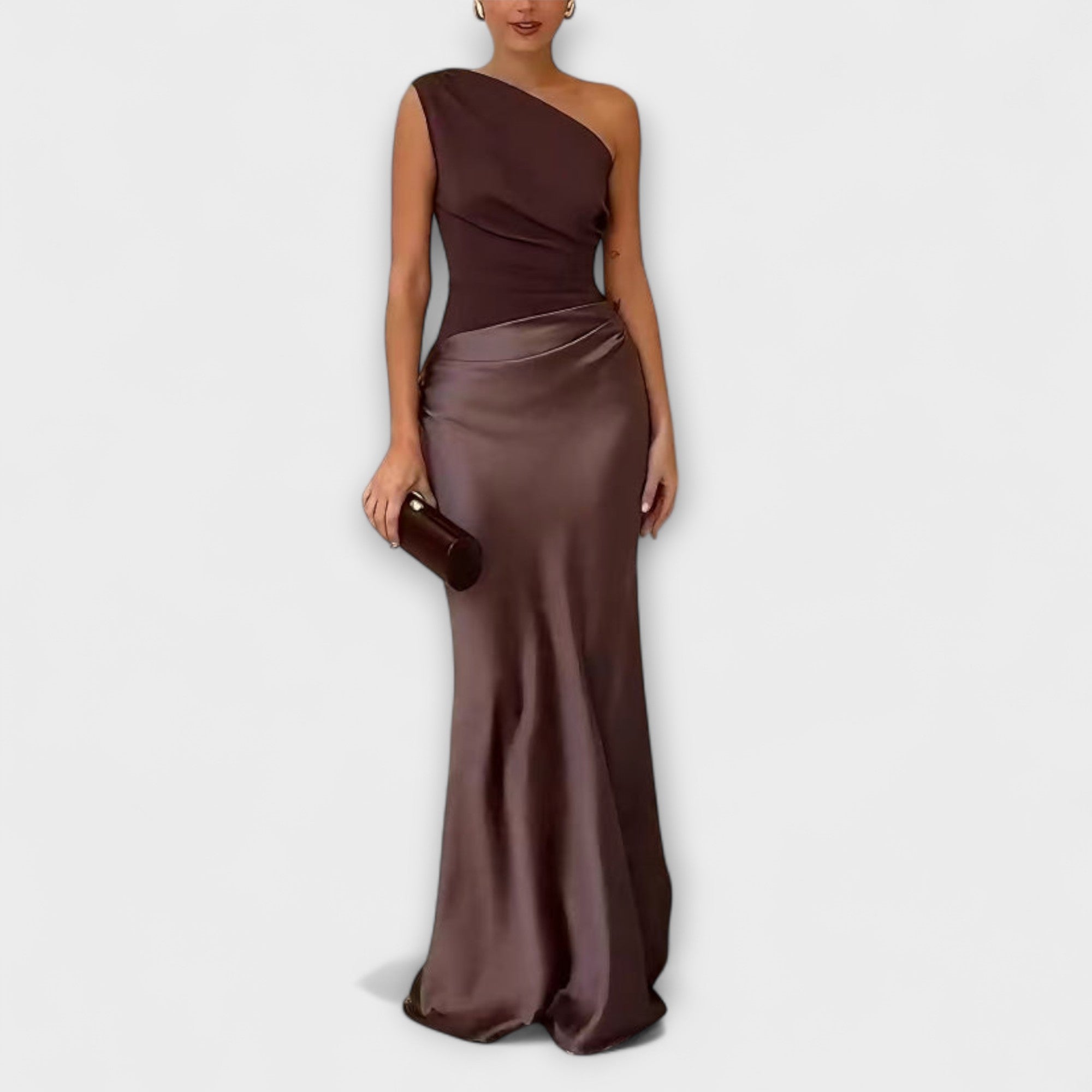 Élan Urbain™ | Chic Robe Maxi à Épaules Dénudées pour Femmes