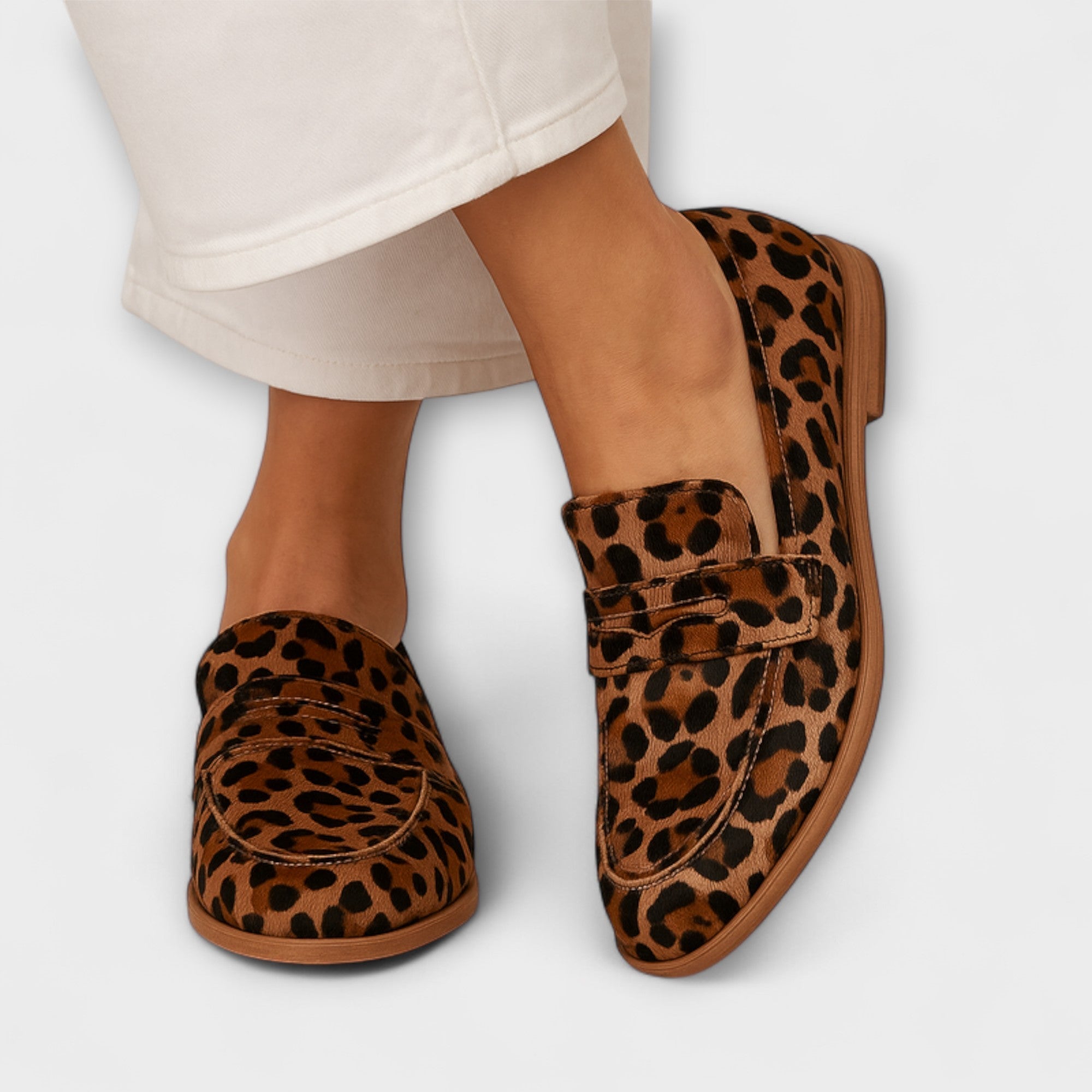 Élan Urbain™ | Mocassins élégants léopard