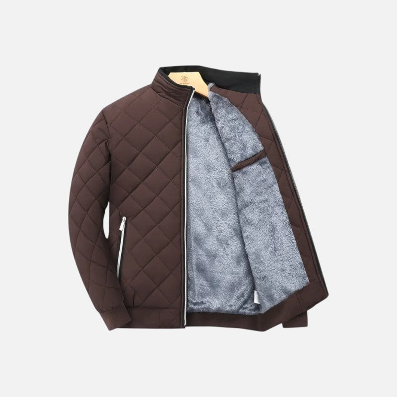 Élan Urbain™ | Veste d'hiver matelassée doublée polaire pour homme
