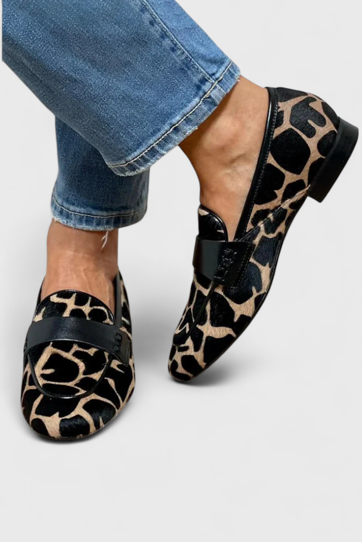 Élan Urbain™ | Mocassins élégants léopard