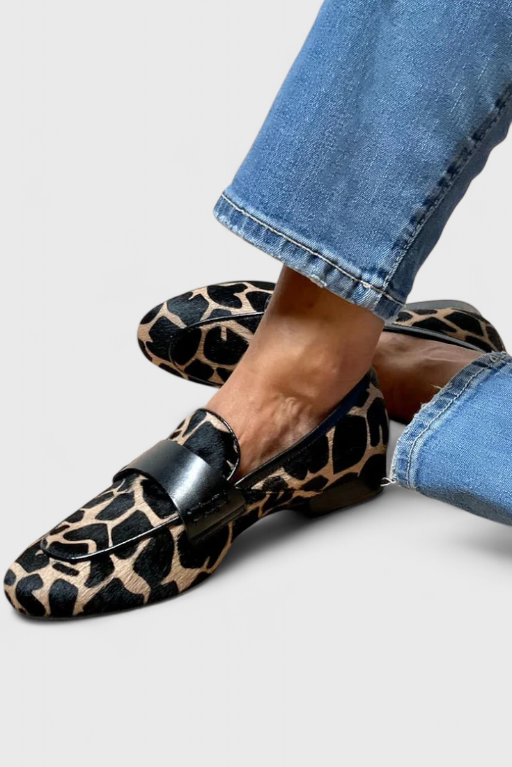 Élan Urbain™ | Mocassins élégants léopard