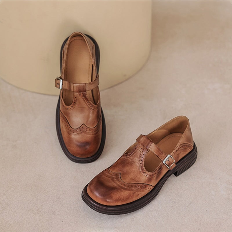 Élan Urbain™ | Élégantes Mary Janes en Cuir