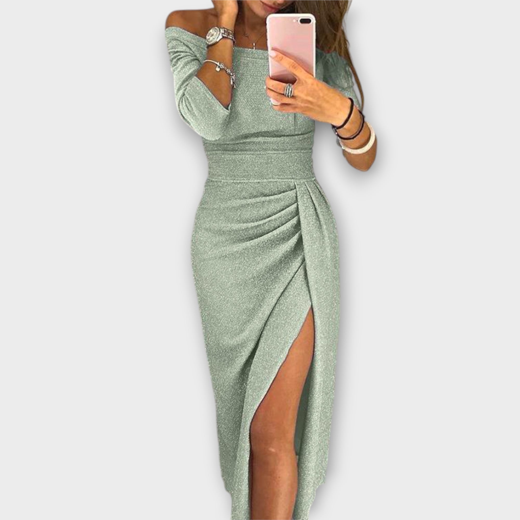 Élan Urbain™ | Robe Élégante à Épaules Dégagées pour Femmes