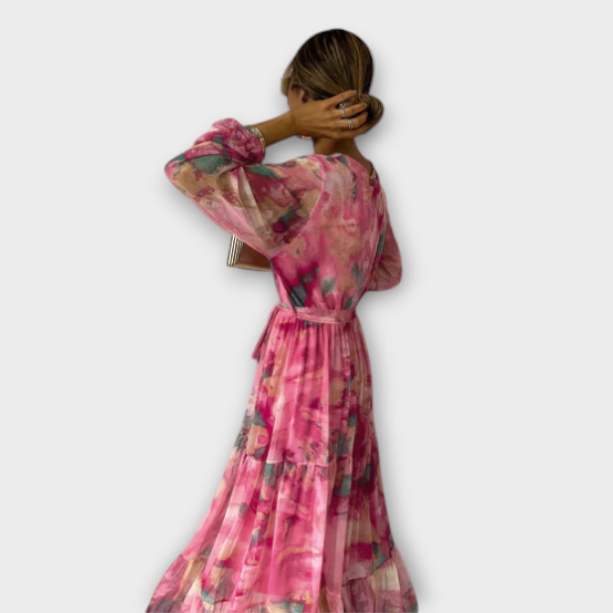 Élan Urbain™ | Robe Maxi Aquarelle pour Femmes