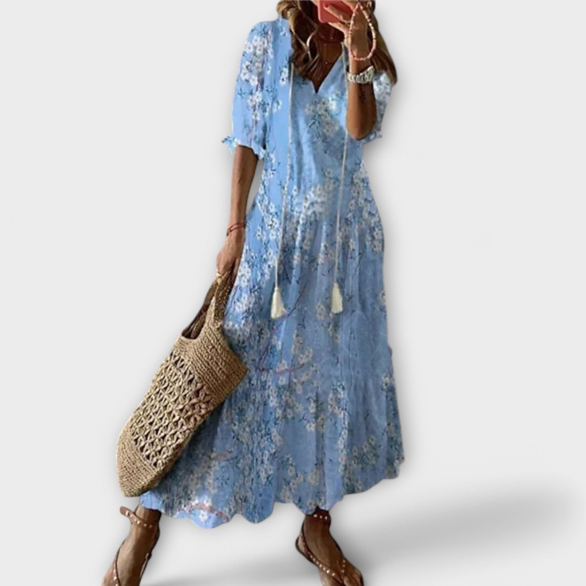Élan Urbain™ | Robe Maxi Bohème à Imprimé pour Femmes
